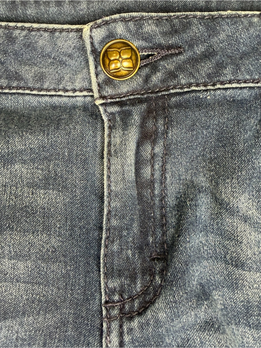 BCBGMaxAzria Dark Blue Moto Skinny Jeans Cyber-Y2K Tactical Jeans size 30 - Picture 8 of 13